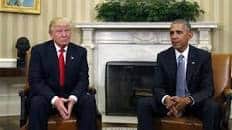 9bama and Trump first meeting